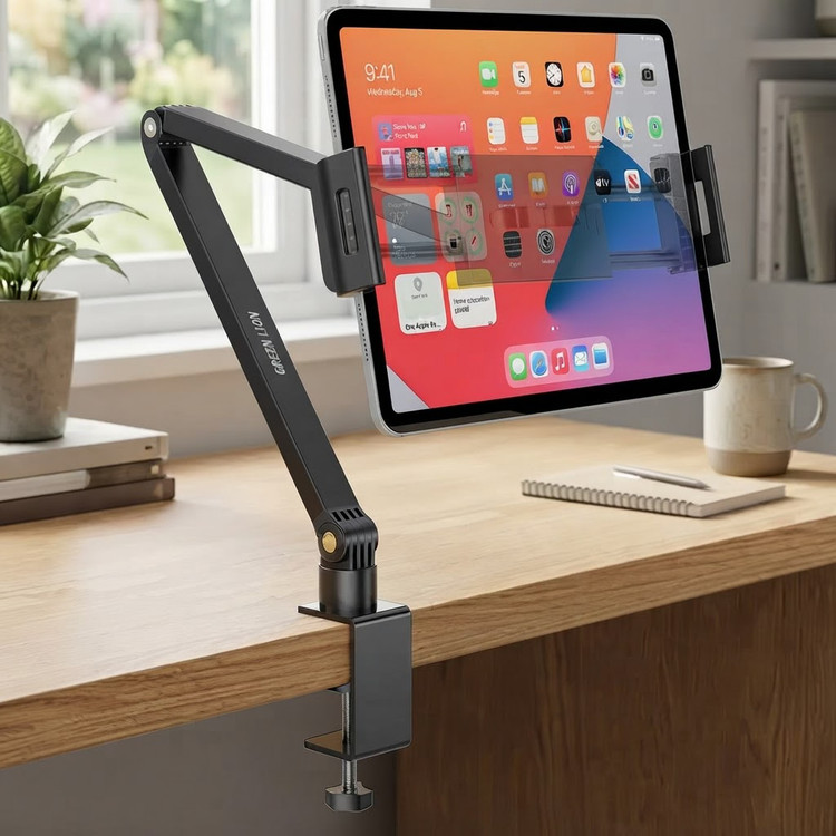 پایه نگهدارنده رومیزی Green Lion مدل Desk Mount Stand for Phones and Tablets برای گوشی و تبلت